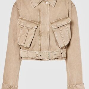 Acne Beige Utility Jacket